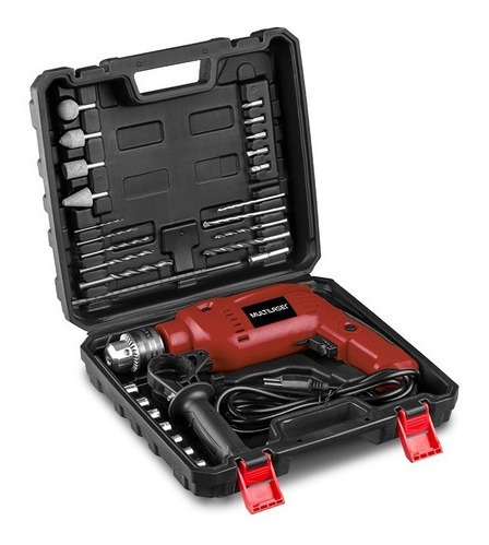 Imagem 4 de 5 de Furadeira De Impacto Com Maleta Multilaser 650w Potência Loi