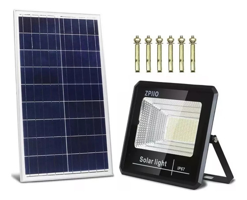 Focos Solar Reflector 200w Con Panel Solar  Y Control 