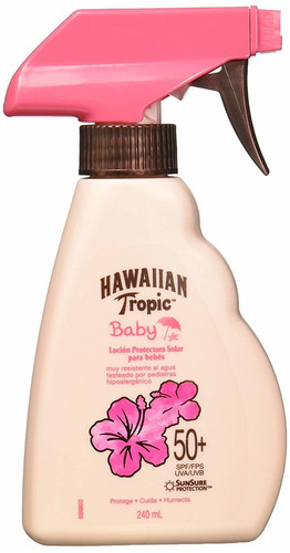 Imagen 1 de 1 de Protector solar Hawaiian Tropic Baby & Kids FPS 50 Trig en loción de 240 mL