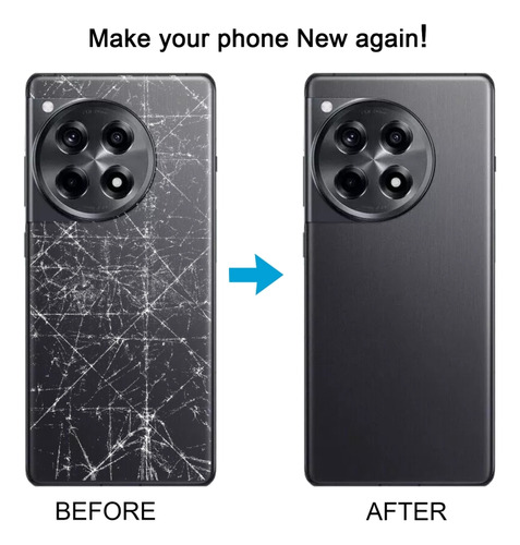 Tapa Trasera De Batería Dorada Para Oneplus 12r
