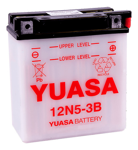 Bateria Para Moto Yuasa 12n5-3b = Ybl5-b Yuasa 12n5-3b Bajaj