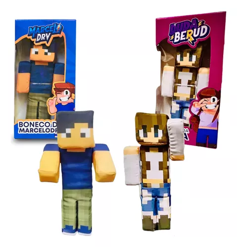 Boneco Geleia Streamers Pelúcia Minecraft - 30cm