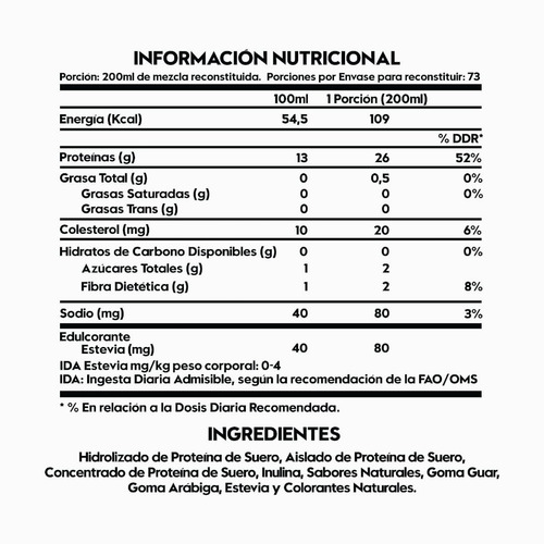 Imagen 3 de 5 de Proteina Whey Deliciosa Leche Asada + Creatina 40 Serv