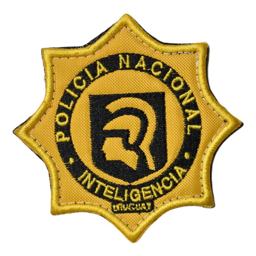 Parche Bordado Velcro Distintivo Policia Inteligencia