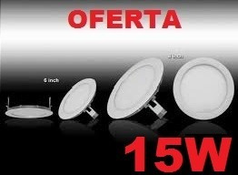 Lampara Led Panel 15w Empotrar Luz Blanca - 7$ Al Mayor