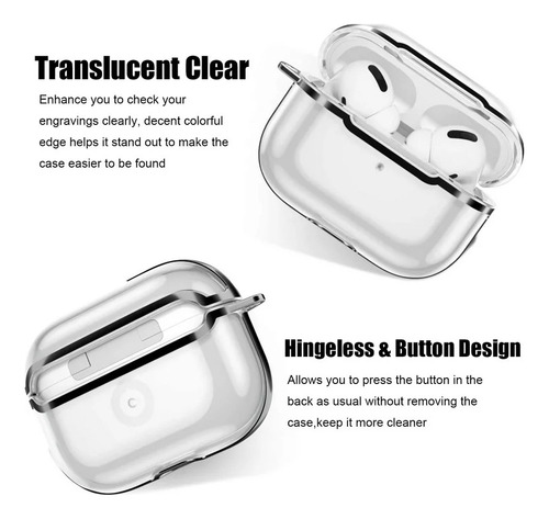 Vapho Case Para AirPods 3 Funda Case Transparente Cc35