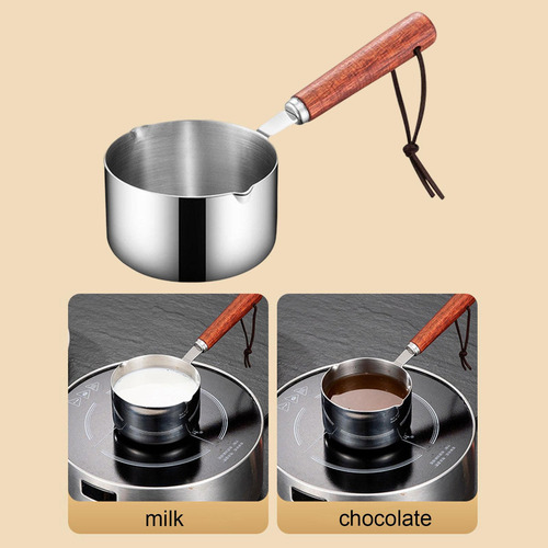 Mini Pote De Sopa De Aço Inoxidável Com Alça De 250ml