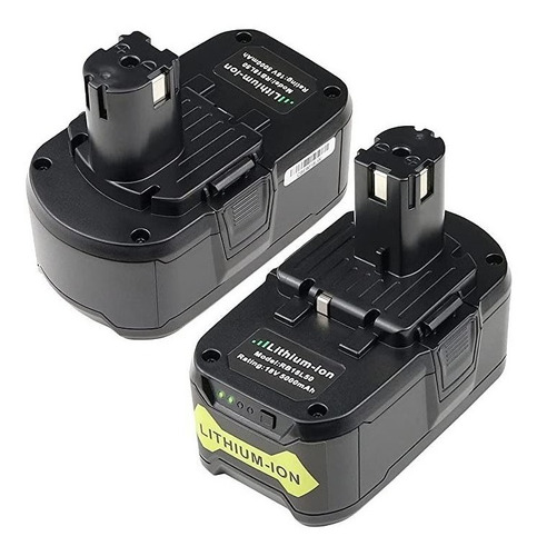 Powerost 2 Paquetes De 18 V 5.0 Ah Para Ryobi One+ Plus P10.