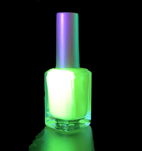 Imagen 2 de 10 de Esmalte Uñas Fluo Neon Fluor Brilla Con Luz Uv X 1 Cotillon