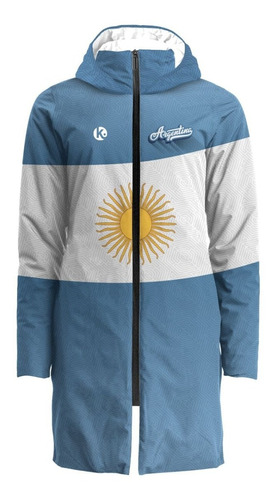 Camperon Kapho Impermeable Bandera Argentina Homenaje Adulto