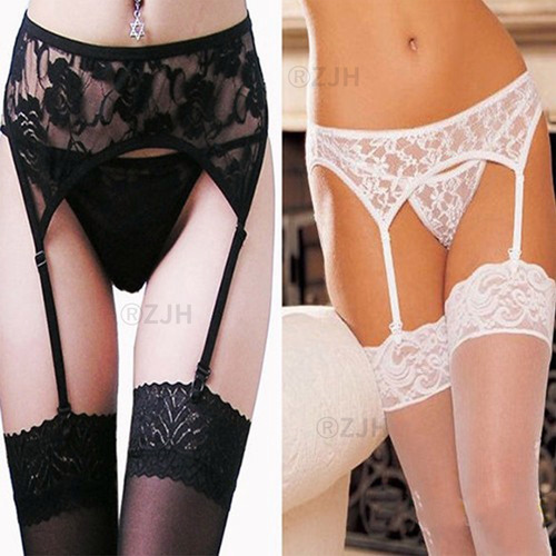 Imagen 5 de 9 de Lencería Sexy Portaligas + Medias Antidesliz + Bragas