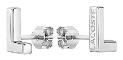 Aretes Lacoste Fundament Mujer Acero Inoxidable 2040009 Plateado