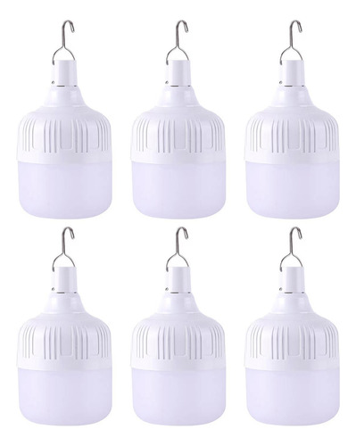 Pack De Lámparas Led Recargables Impermeables De 60w
