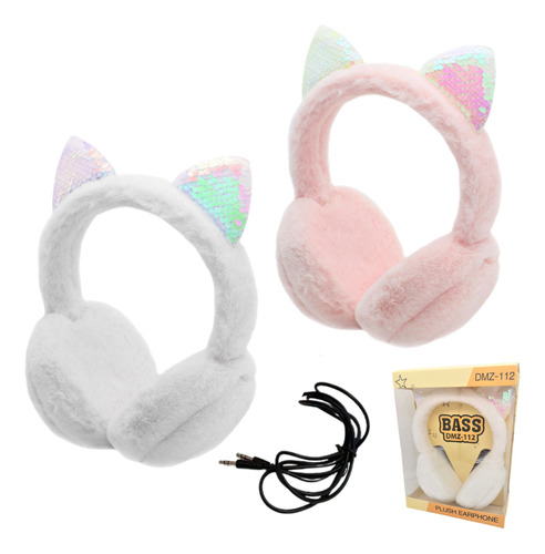 Auriculares Infantiles Con Cable Orejeras 3.5mm Dj 