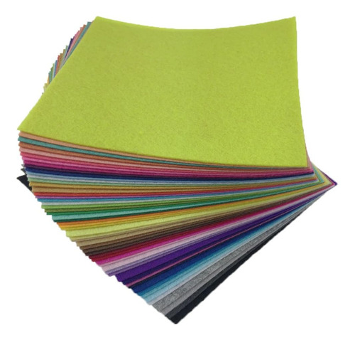 Paquete De 54 Hojas De Fieltro Variado Para Manualidades 15x
