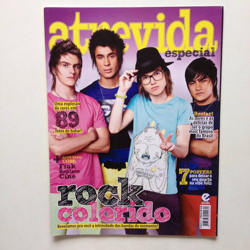 Revista Atrevida Especial Restart Fiuk Pitty Hayley Z704