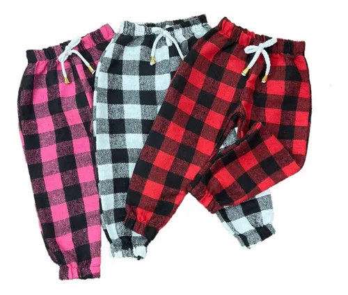 Calça xadrez sale infantil