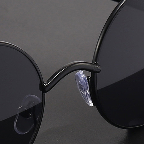Gafas Sol Redondas Metal Protección Uv Gafas De Sol De Moda