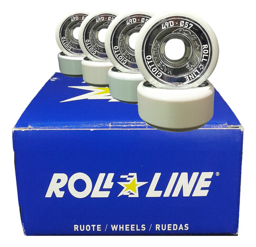 8 Ruedas Roll Line Giotto 49d 53d Patin Artistico Nuevas