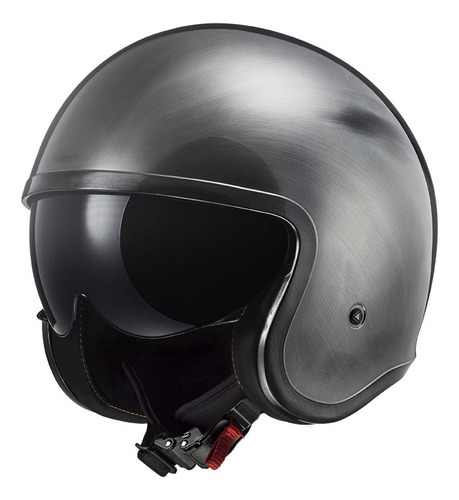 Casco Ls2 Abierto Of599 Spitfire Jean Titanium M - Cafe Race