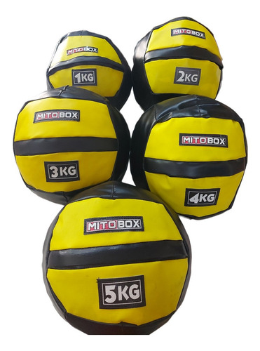 Medicine Ball Mini S/pique Pelota C/peso De 1 A 5 Kg Mitobox