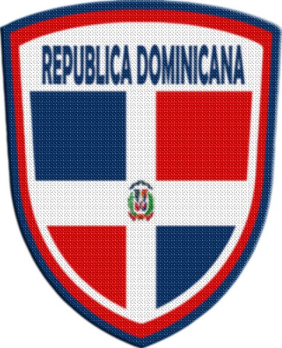 Parche Termoadhesivo Escudo Republica Dominicana