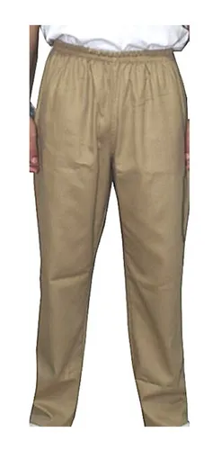 Calça brim caqui sales