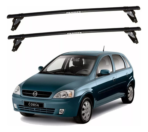 Rack De Teto Eqmax Aço Bagageiro Chevrolet Corsa Sedan 2012