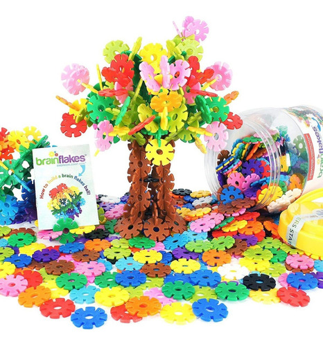 Set Construcción Brain Flakes Juguete Educativo Niños Niñas Cantidad De Piezas 500