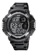 Comprar Reloj Q&q Digital By Citizen (m143j002y)10bar\u002Fluz\u002Fcronómetro Color de la correa Negro Color del bisel Negro\u002FPlateado Color del fondo Gris