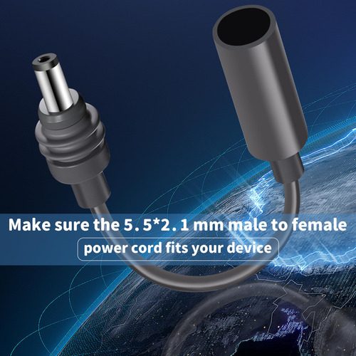 Cable De Extensión Dc5521 Starlink Mini Macho Hembra Imperme Color