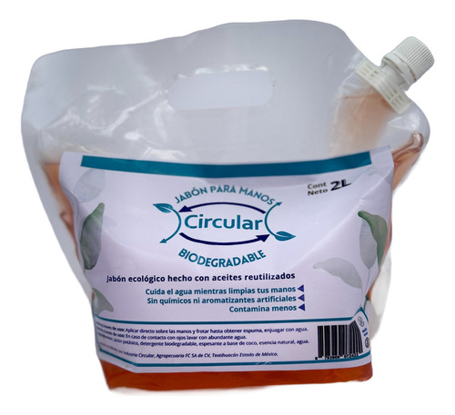 Jabón Ecológico Y Biodegradable Para Manos Circular 2l