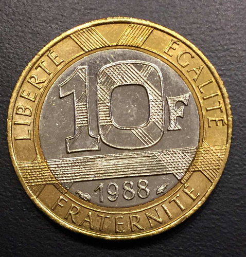 Fra143 Moneda Francia 10 Francs 1988 Unc-bu Ayff