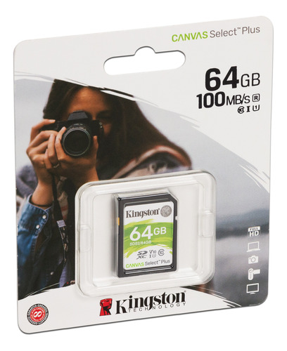 Memoria Kingston Canvas Select Plus Sdxc Uhs-i U1 De 64gb