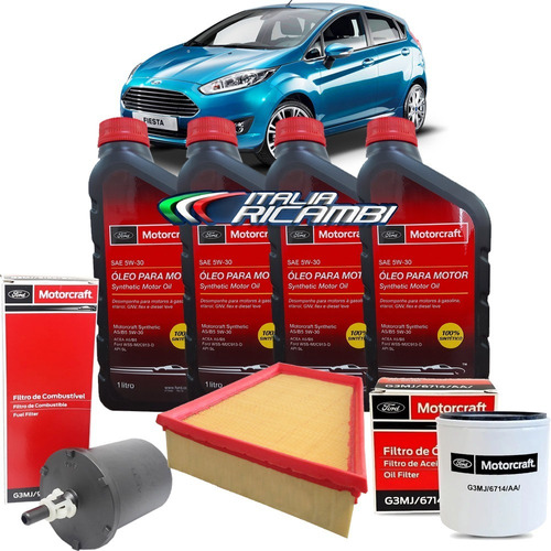 Kit Troca Óleo 5w30 Motorcraft Filtros - New Fiesta Sigma