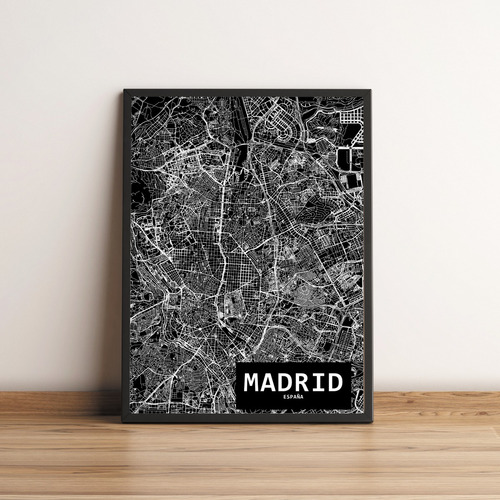 Póster Mapa Ciudad Imprimible Personalizada Ciudad Modelo 2