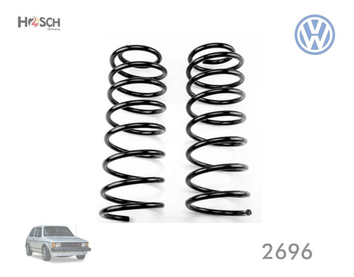 Kit 2 Resortes De Suspension Vw Caribe Atlantic 77-87 Traser