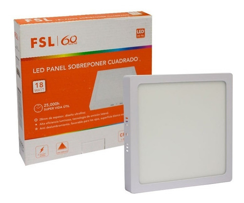 Lampara  Led 18  Comercial Panel Sup 18w 6500k - Lintax