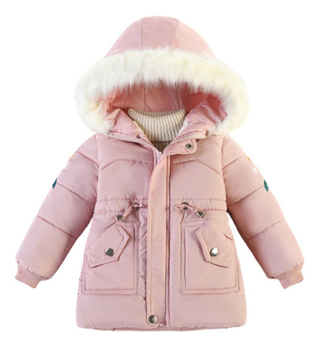 Chaqueta Infantil Con Cremallera, Capucha Para Nieve