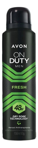 Desodorante Antitranspiran Aerosol On Duty Hombre 150ml Avon Fragancia Fresh