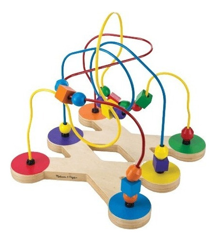 Juego De Habilidades Motoras Laberinto Con Cuentas Color Multicolor
