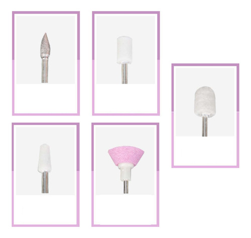 2 Taladro Eléctrico Inalámbrico Para Uñas, Lima De Rosa