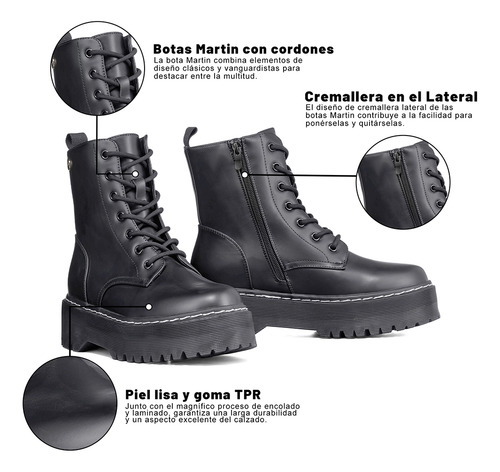 Botin Mujer Carlota Negro Weide