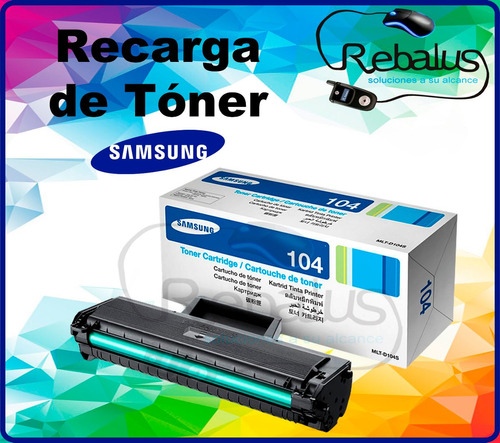 Recarga De Tóner Samsung Ml 1660, Ml 1665, Ml 1860. Barato