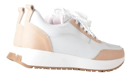 Imagen 3 de 8 de Zapatillas Urbanas De Cuero De Mujer Livianas Laki - Ferraro