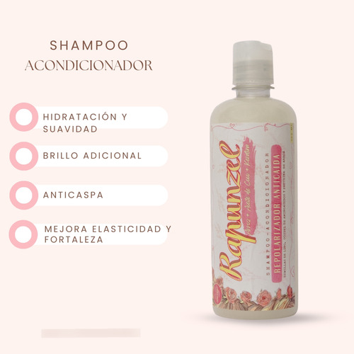 Kit 3 Rapunzel Shampoo Acondicinador Miel Cebolla Hidrata