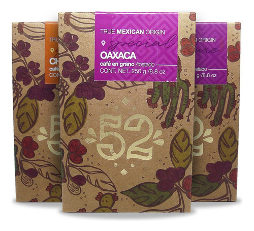 Café Artesanal 52 Bean 3.2 Edition Pack De 3 - Grano