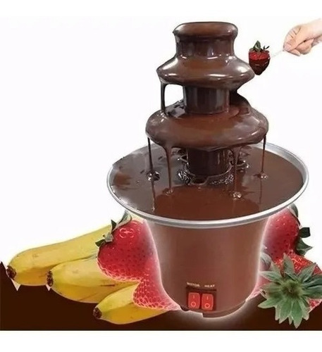 Cascada Fuente De Chocolate Fondue Tres Niveles