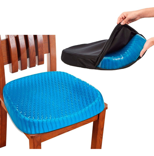 Cojin Gel Panal De Abeja Asiento Antideslizante Transpirable