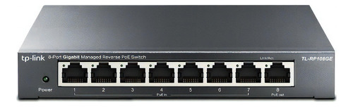 Switch Poe Inverso Tp-link Tl-rp108ge 8 Ports Administrable